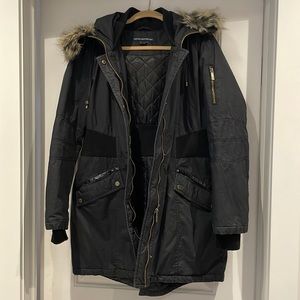 French Connection Black Parka